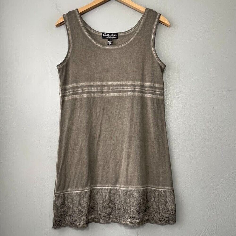 Gretty Zueger Size Small Mineral Wash Grunge Sleeveless Tank Top Tunic Lagenlook